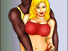 White blondes go bats about their depraved and muscled cartoon porn tomcats