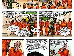 Black cocks in army military interracial comics