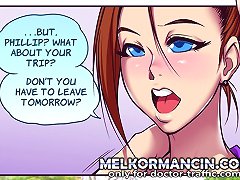 porn comics with brunette that have giant tits and hot ass