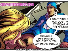 I cant believe on this interracial cartoon porn fine ass Julie is sucking my black dick