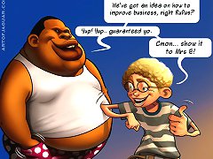 Cartoon porn images. We've got a plan concerning how to improve trade, proper black guy?