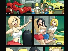 Erin Esurance sex cartoons. Erin fucked in a car in different poses