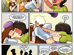 Hot porno cartoons with the bitches fighting for black cock