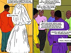 A black groom and his buddies arranged a hardcore interracial toons porn team cream