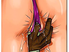 Big cartoon ass teased and hard fucked with huge black cock online