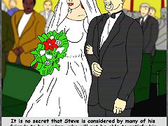 Just married white couple become slaves in Africa ir toons